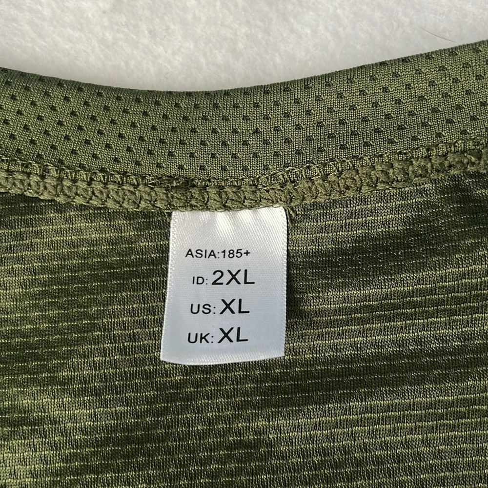 Olive Green Lightweight Performance Men's Shirt - 2XL - Picture 5 of 6